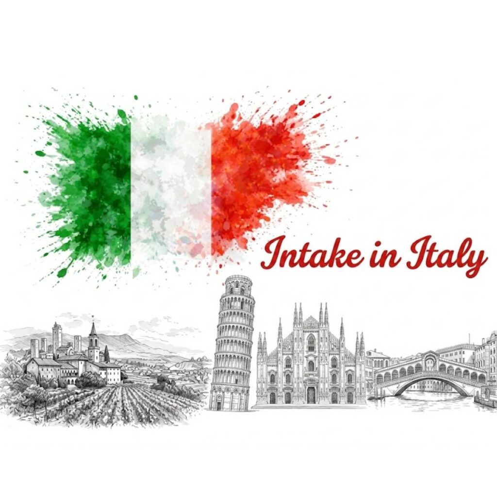 Intakes in Italy